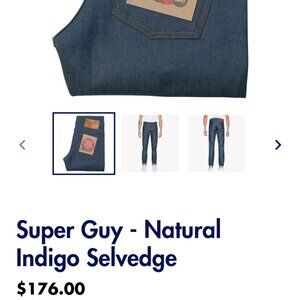 NAKED & FAMOUS Indigo Denim mens' jean. Wierd Guy Fit 31 - size 31 inch